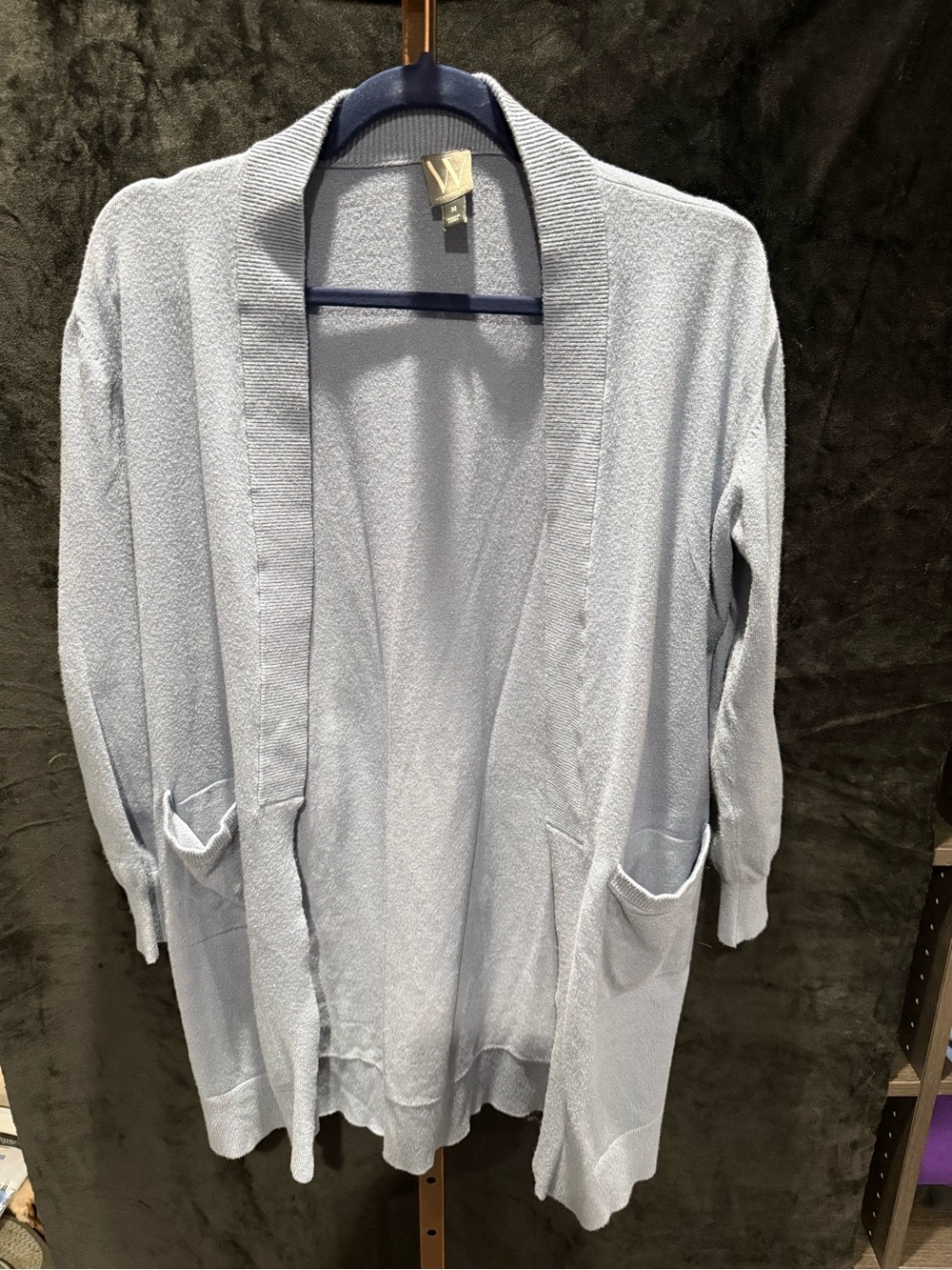 Worthington Blue Open-Front Women's Cardigan Sweater
